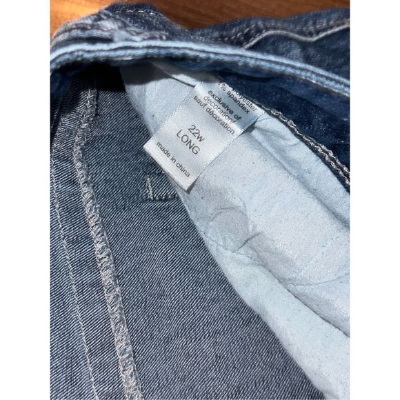 Plus Size Maurices Medium Wash High Rise Jeans Size 22 Long 40x32 #41 - Picture 3 of 5